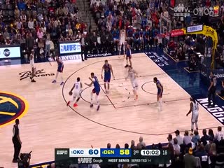 NBA季后赛 雷霆VS掘金 20250510封面图