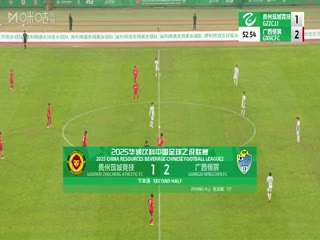 中乙联赛 贵州筑城竞技VS广西恒宸 20250607封面图