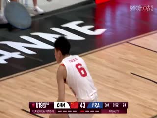 国际篮联U19男篮世界杯 中国VS法国 20250705封面图