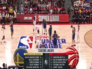 NBA夏季联赛 勇士VS猛龙 20250718封面图