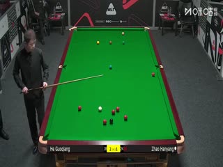 斯诺克西安大奖赛资格赛（128进64轮次） 贺国强5-1赵翰洋 20250902封面图