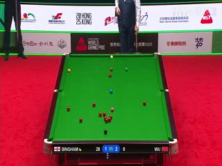 斯诺克世界大奖赛16进8 斯图尔特宾汉姆4-2吴宜泽  20250306封面图