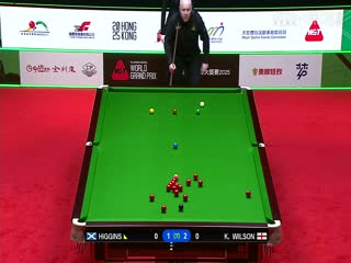 斯诺克世界大奖赛16进8 约翰希金斯4-2凯伦威尔逊  20250306封面图