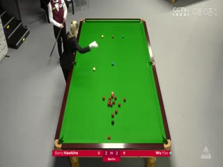 斯诺克德国大师赛四分之一决赛 吴宜泽3-5巴里霍金斯  20250201封面图