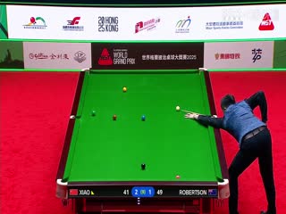 斯诺克世界大奖赛8进4 肖国栋3-5尼尔罗伯逊  20250307封面图