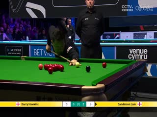 斯诺克威尔士公开赛64进32 巴里霍金斯1-4林杉峰  20250211封面图