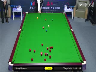 2025斯诺克西安大奖赛32进16 塔猜亚乌努2-5巴里霍金斯 20251009封面图